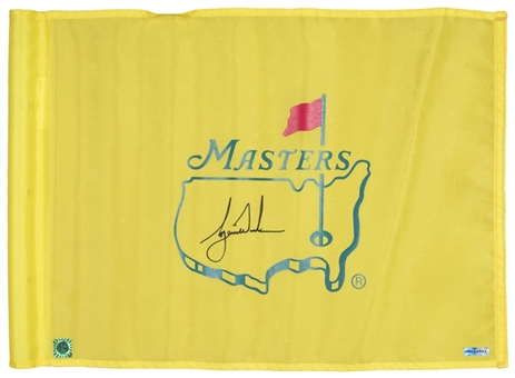 Tiger Woods Tournament Used & Signed Masters Flag (UDA)